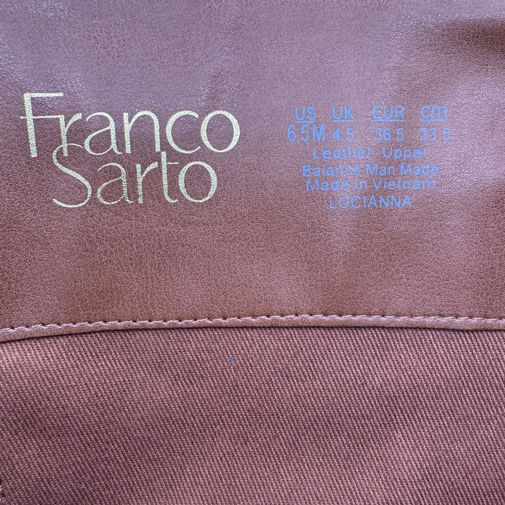 Franco Sarto Leather Riding Style Boots with block heel - Picture 9 of 10